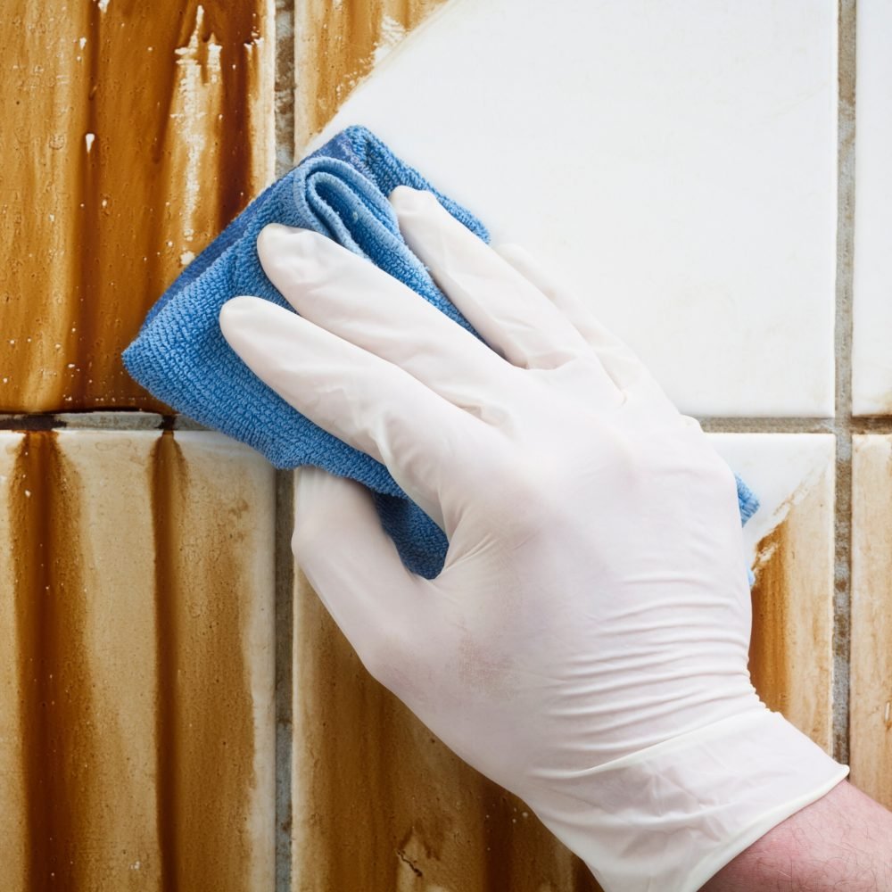 Image 6-Steam Cleaning of Tiled Walls